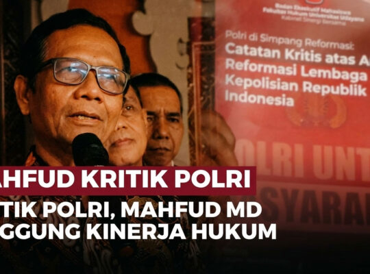 Reformasi atau Pembangkangan? Mahfud MD Soroti Dua Masalah Besar Polri