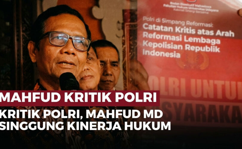 Reformasi atau Pembangkangan? Mahfud MD Soroti Dua Masalah Besar Polri